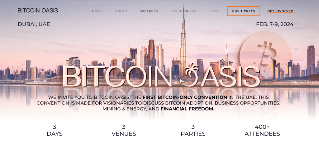 Bitcoin event in dubai